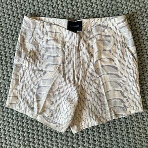 Anthropologie La Fee Verte 100% Silk Snake Print Shorts with pockets
